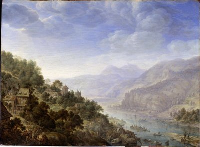 Blick auf den Rhein von Herman Saftleven