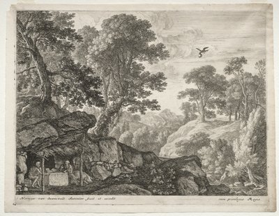 Landschaft mit den Heiligen Paulus und Antonius von Herman van Swanevelt