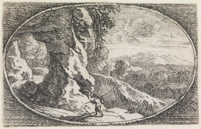 Landschaft (Nr. 9 aus der Serie: Variae campestrum fantasiae) von Herman van Swanevelt