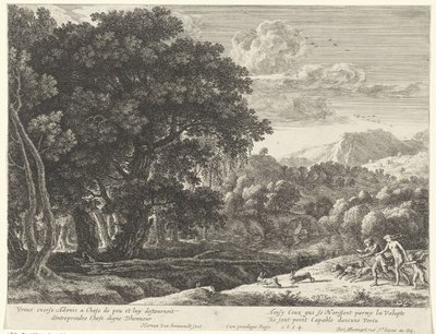 Venus und Adonis auf der Jagd von Herman van Swanevelt