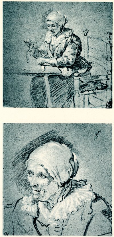 Alte Frau mit einer Waage in den Händen von Herman van der Mijn
