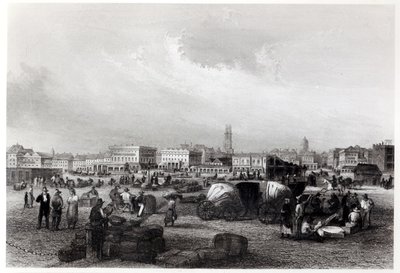 Am Kai Levee in New Orleans, um 1840 von Hermann Meyer