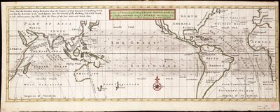 Ansicht der allgemeinen und Küstenwinde, Monsune oder wechselnden Winde durch die Welt, Variationen... nach den neuesten und genauesten Beobachtungen, ca. 1715 von Hermann Moll