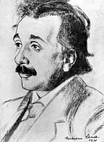 Albert Einstein 1879-1955, deutsch-schweizerischer Mathematiker und theoretischer Physiker, 1920 von Hermann Struck