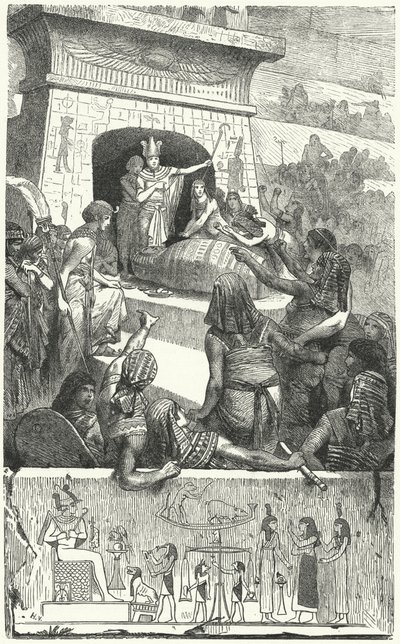 Begräbnis eines altägyptischen Pharaos von Hermann Vogel