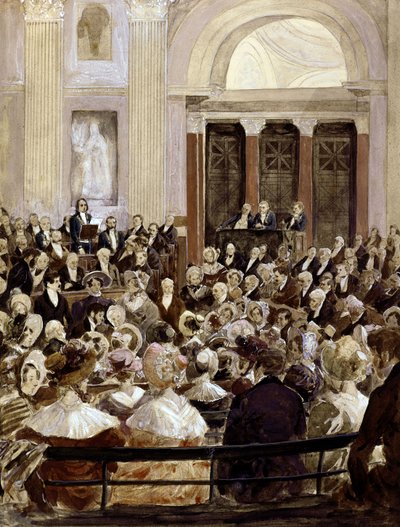 Empfang von Victor Hugo an der Académie Française, Paris, 3. Juni 1841 von Hermann Vogel