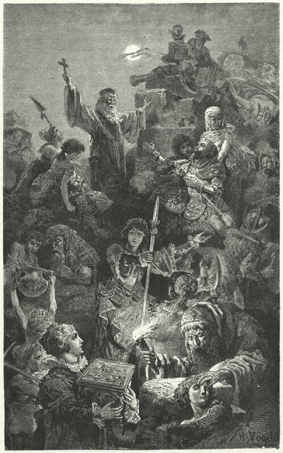 Belagerung der venezianischen Stadt Nikosia durch die Osmanen, 1570 von Hermann Vogel
