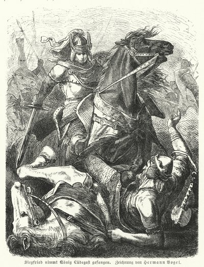 Siegfried erobert König Ludegast von Hermann Vogel