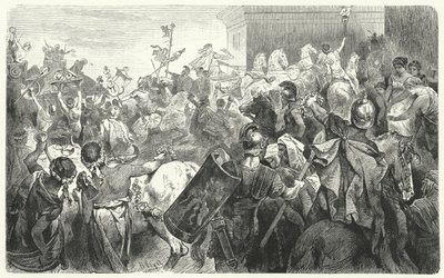 Triumph des Scipio Aemilianus nach der Zerstörung Karthagos im Dritten Punischen Krieg, 146 v. Chr. von Hermann Vogel