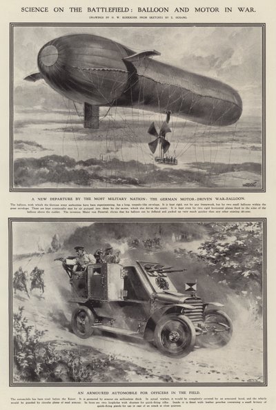Wissenschaft auf dem Schlachtfeld: Ballon und Motor im Krieg von Hermanus Willem (after) Koekkoek
