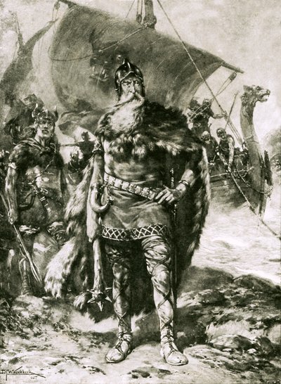 Ein großer Wikinger, Illustration aus der Serie 