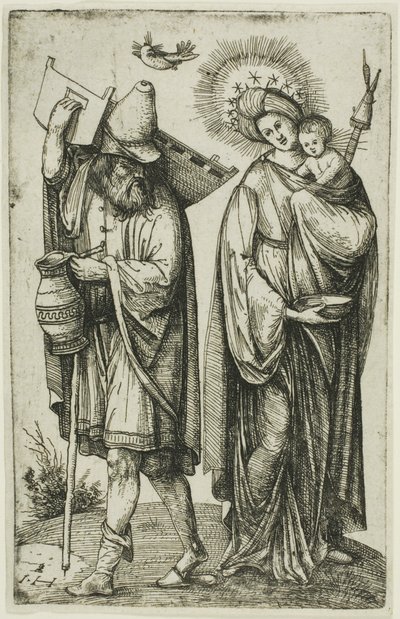 Die Heilige Familie mit der Taube des Heiligen Geistes von Hieronymous Hopfer