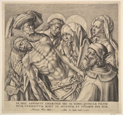 Den Leib Christi tragen von Hieronymous Wierix