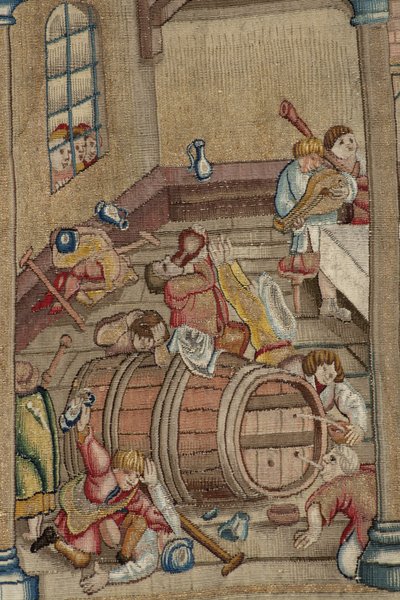 Wandteppich inspiriert von der Arbeit von Hieronymus Bosch, ca. 1560 von Hieronymus (after) Bosch