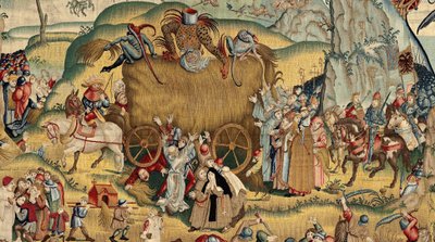Wandteppich inspiriert von der Arbeit von Hieronymus Bosch, ca. 1560 von Hieronymus (after) Bosch