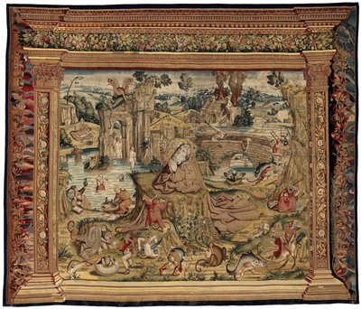 Wandteppich inspiriert von der Arbeit von Hieronymus Bosch, ca. 1560 von Hieronymus (after) Bosch