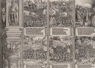 Die Hochzeit von Philipp dem Schönen mit Johanna von Österreich, Maximilian erobert das besetzte T..., 1515 von Hieronymus Andreae