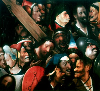 Das Kreuz tragen, ca. 1480-1516 von Hieronymus Bosch