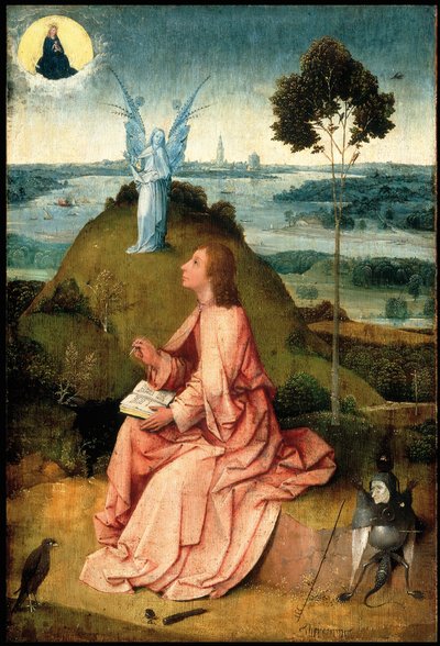 Johannes der Evangelist auf Patmos, um 1505 von Hieronymus Bosch
