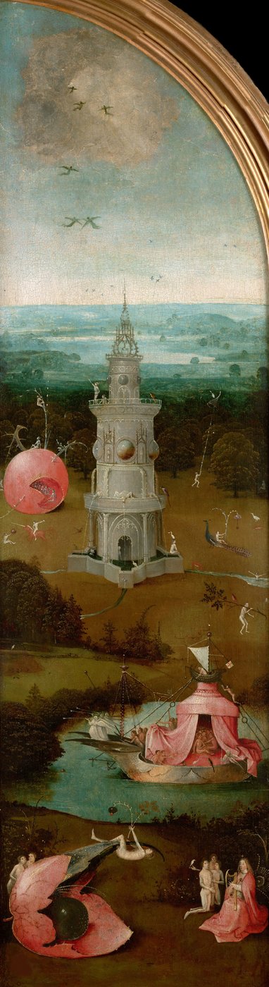 Das Jüngste Gericht Triptychon, linkes Panel, ca. 1490-1510 von Hieronymus Bosch