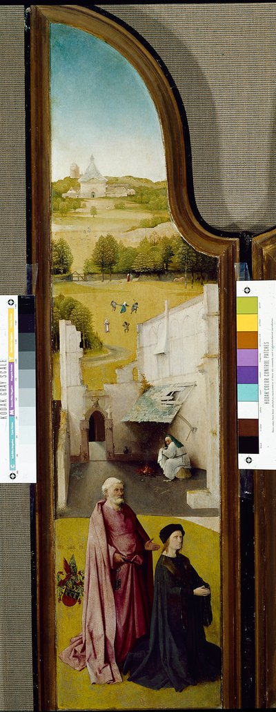 Triptychon der Epiphanie mit St. Peter und Stifter von Hieronymus Bosch