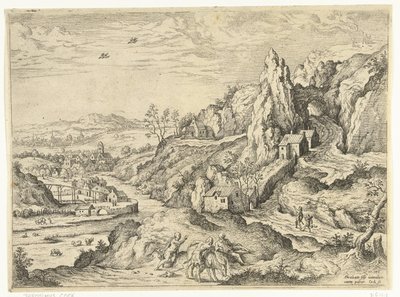Abraham und Isaak auf dem Weg zur Opferstätte von Hieronymus Cock