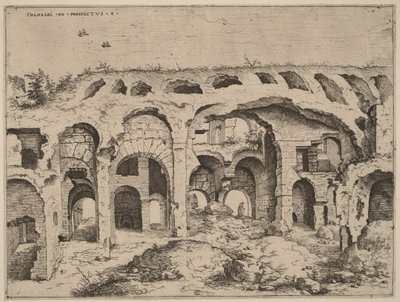 Vierte Ansicht des Kolosseums von Hieronymus Cock