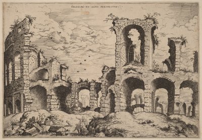 Zweite Ansicht des Kolosseums von Hieronymus Cock