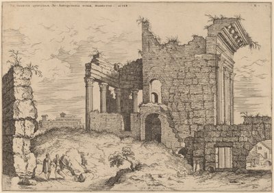 Zweite Ansicht des Forums von Nerva von Hieronymus Cock
