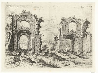 Zweiter Blick auf die Thermen des Diokletian von Hieronymus Cock