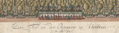 Das Fest in der Orangerie zu Schönbrunn – 7. Februar 1786 von Hieronymus Loschenkohl
