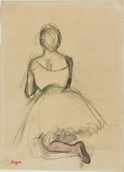 Kniende Tänzerin, von hinten gesehen von Hilaire Germain Edgar Degas