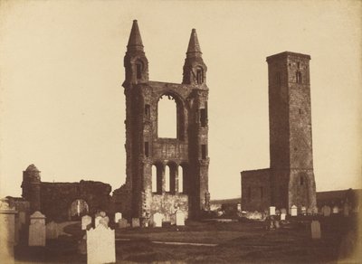 St. Andrews Kathedrale, Ostgiebel und St. Regulus Turm von Hill and Adamson