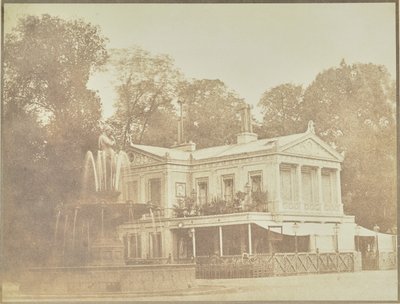 Brunnen der Venus von Francisque-Joseph Duret und das Café des Ambassadeurs von Hippolyte Bayard
