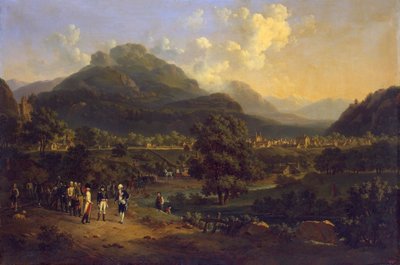 Treffen Napoleons mit den Botschaftern des österreichischen Kaisers bei Leoben Steiermark am 7. April von Hippolyte Lecomte