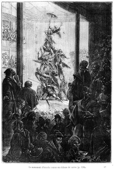 Ein Jahrmarkt in China, Illustration aus 