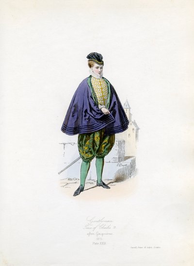 Gentleman aus der Zeit von Karl IX. von Hippolyte Louis and Polydore Pauquet
