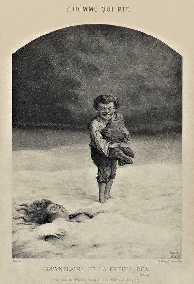 Der lachende Mann - Gwynplaine und die kleine Dea von Hippolyte Mailly