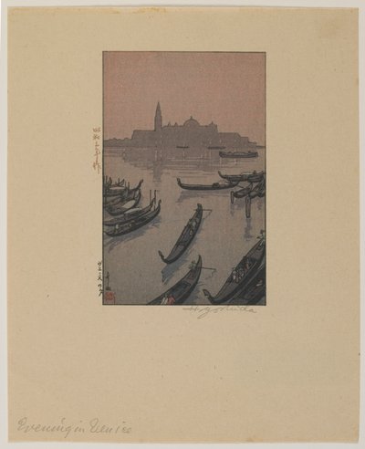 Abend in Venedig, Showa-Ära von Hiroshi Yoshida
