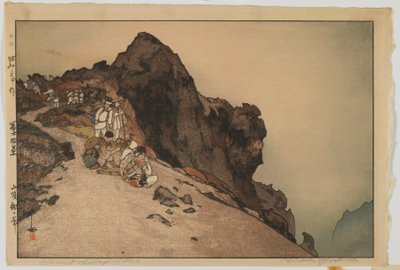 Gipfel des Fuji, aus der Serie Zehn Ansichten des Berges Fuji, Showa-Ära von Hiroshi Yoshida