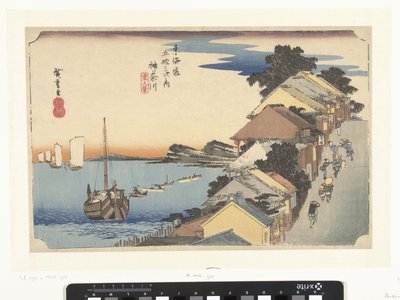 Kanagawa, bergaufwärts von Hiroshige (I) , Utagawa