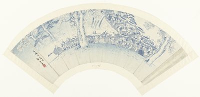 Skizze des Bewunderns der Blüte durch die Lusthäuser von Hiroshige (I) , Utagawa