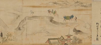 Szenen aus den Theatern und den Vergnügungsvierteln von Yoshiwara von Hishikawa Moronobu