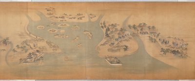 Tōkaidō Bildrolle von Hishikawa Moronobu
