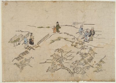 Yoshiwara no Tei, ca. 1680 von Hishikawa Moronobu