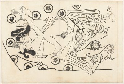 Erotische Darstellung von Hishikawa Moroshige (attributed to)