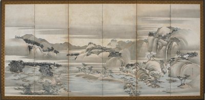 Landschaften der vier Jahreszeiten: Frühling und Sommer von Hishikawa Sori