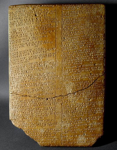 Hethitische Zivilisation: Keilschrifttafel mit dem Ritual des Amihatna, Hohepriester der Göttin Ishara von Hittite