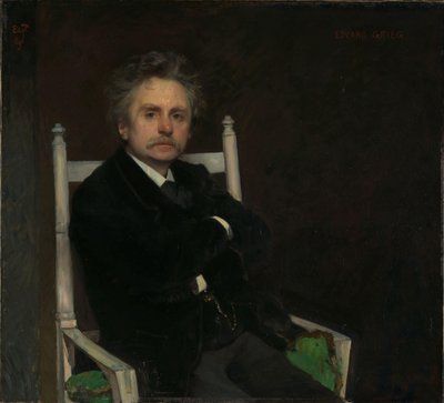 Porträt des Komponisten Edvard Grieg von Hjalmer Eilif Emanuel Peterssen