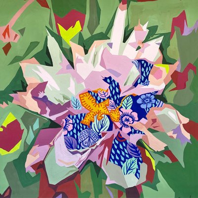 Florales Abstrakt #2, 2023 von Holly Boruck